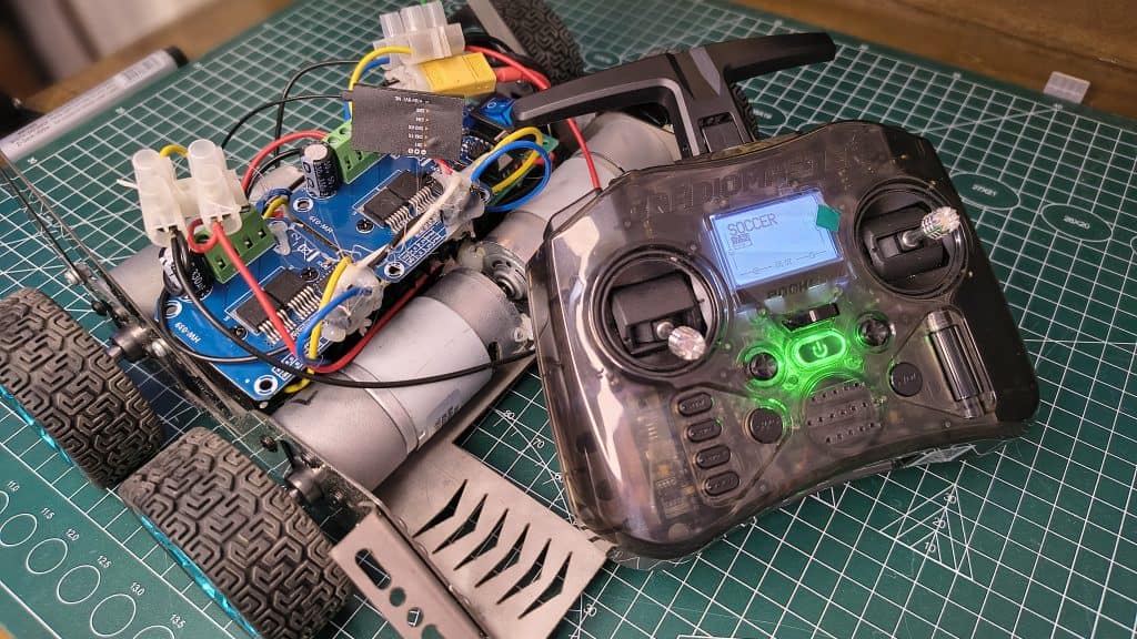 RadioMaster Pocket Controller with Custom RC Soccer Robot Build